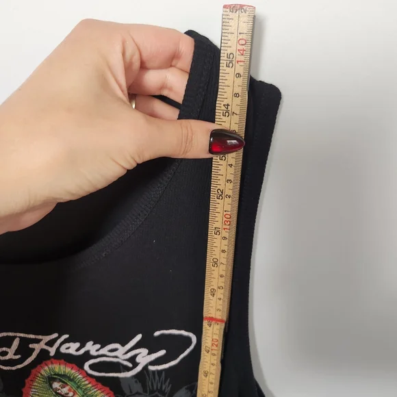 NWT Ed Hardy Black Graphic Dress - Picture 6 of 7